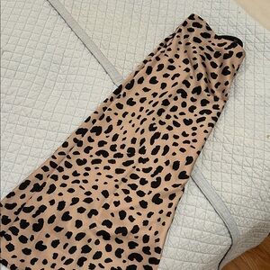Leopard Print Maxi Skirt